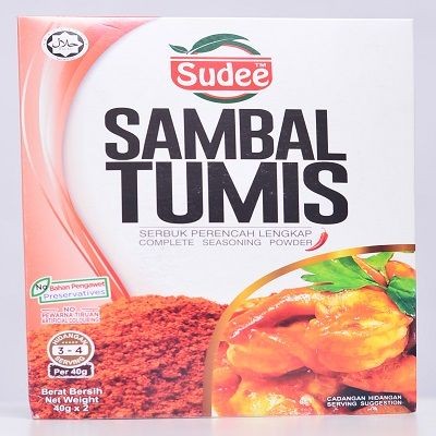 Sudee Sambal Tumis Spice Premixes 80g (48 Units Per Carton)