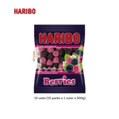 HARIBO Berries 500g (15 Units Per Carton)