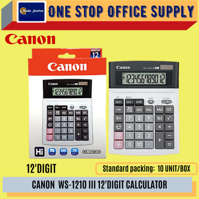 CANON CALCULATOR 12 Digits WS-1210HI III - ( Original )