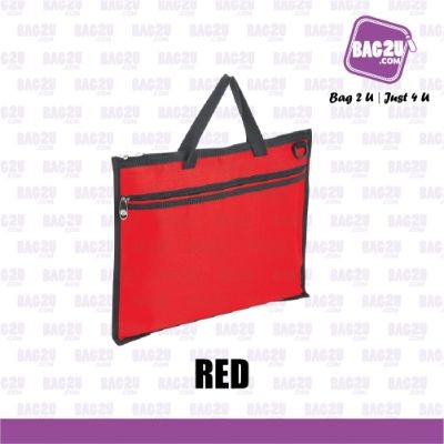 Bag2u Seminar Folder (Strap) (Red) DB740 (1000 Grams Per Unit)