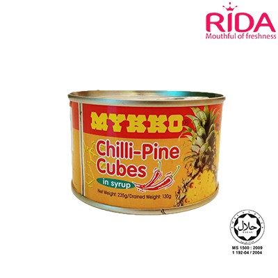 Chilli Pineapple Cube 235g (方块状黄梨 235g) (12 Units Per Carton)