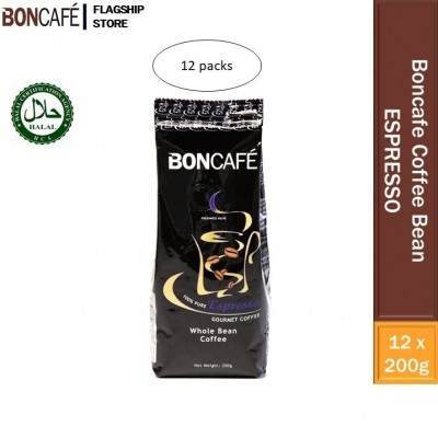 Boncafe Espresso Coffee Bean 12packs (200g each)