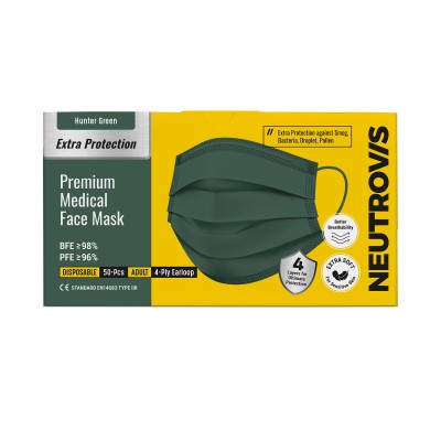Extra Protection Premium Series *4-ply (50s box) | Hunter Green