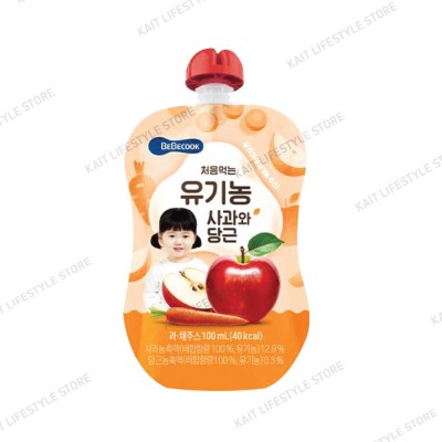 BEBECOOK The Baby Organic Beverage [7 months] (100 ml) - Apple Carrot