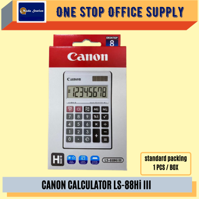 CANON CALCULATOR 8 Digits  LS-88Hi III
