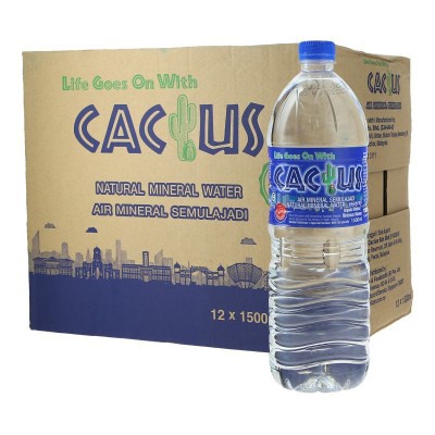 Cactus Natural Mineral Water 1500ml x 12 (1 Carton)