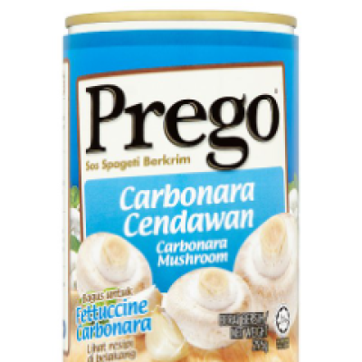 Prego CARBONARA MUSHROOM SAUCE 295 gm [KLANG VALLEY ONLY]