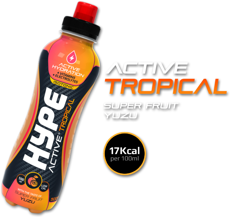 HYPE-ACTIVE ISOTONIC TROPICAL  1 ×24 (500ml each)