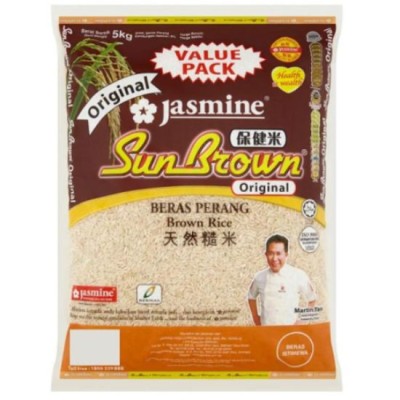 Jasmine Rice SUN BROWN 5% 5KG [KLANG VALLEY ONLY]