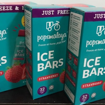 Pops Malaya Ice Bar Strawberry 6 tubes x 45ml