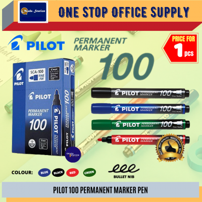 Pilot 100 Permanent Marker - ( Blue Colour )