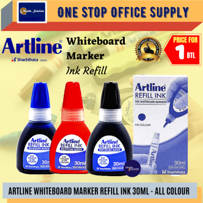 Artline 30ML Whiteboard Marker Refill Ink - ( RED COLOUR )