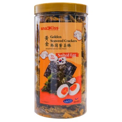 (12'sX150g)Snackiss Golden Seaweed Crackers (Salted Egg) (LL Bottle)