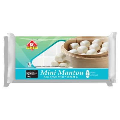 KG Pastry MINI MANTOU PLAIN 12 pieces 240 g [KLANG VALLEY ONLY]