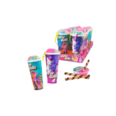 MY LITTLE PONY WAFER ROLLS CUP - STRAWBERRY & SPRINKLES