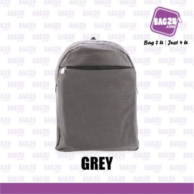 Bag2u Laptop Backpack (Grey) BP107 (1000 Grams Per Unit)