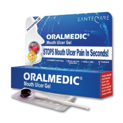 ORALMEDIC Mouth Ulcer Gel Ulcer Pain Stops Mouth Ulcer Pain In Seconds!!! (6pack)
