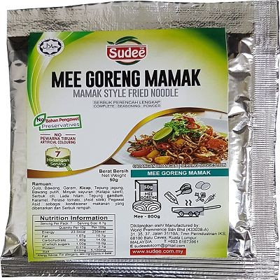 Sudee Mee Goreng Mamak Spice Premixes 50g (80 Units Per Carton)