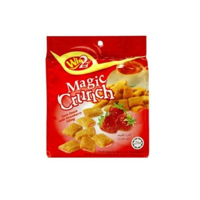 Magic Crunch Corn Snack with Strawberry Filing 60g