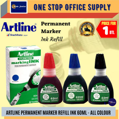 Artline 60ML MARKING REFILL INK - ( BLUE )