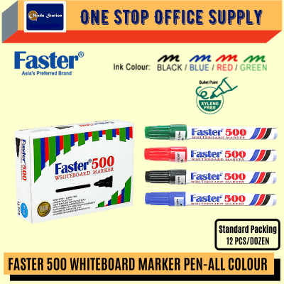 Faster 500 Whiteboard Marker - ( Red Colour )