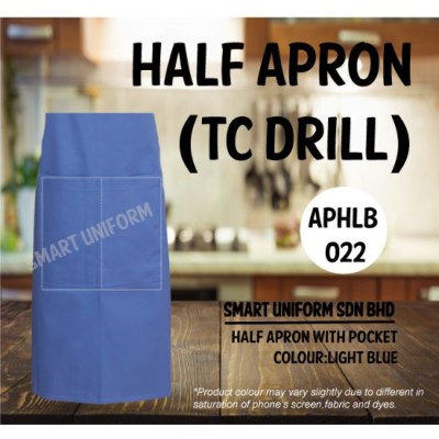 Half Apron TC Drill Light Blue APHLB022