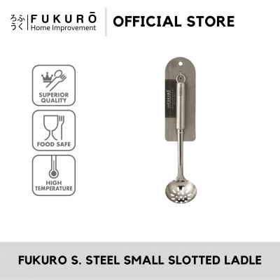 Fukuro Stainless Steel Small Slotted Ladle