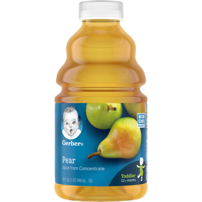 Gerber 100% Pear Juice 946ml Bottle (6 bottles per carton)