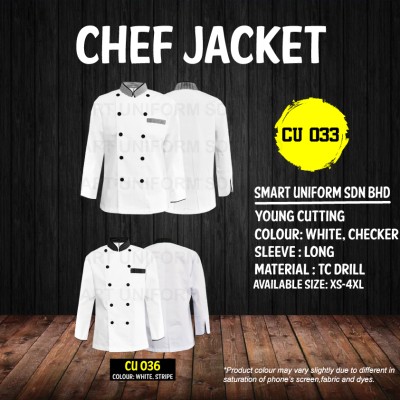 Chef Jacket CU 033 (SIZE : XS - 2XL)