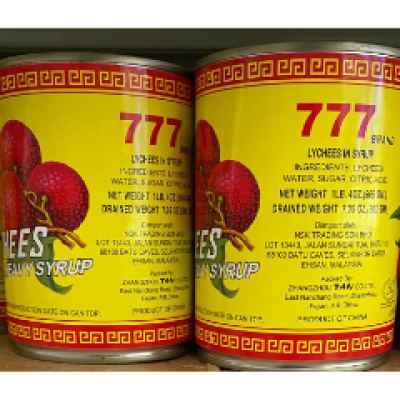 777 LYCHEE IN SYRUP 565G