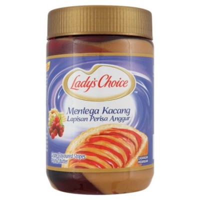 Ladys Choice S Peanut Butter Grape Stripe 530g