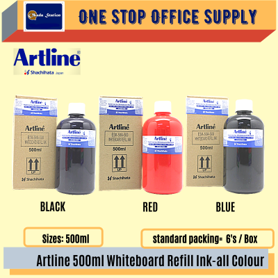 Artline 500ML Whiteboard Marker Pen Refill Ink - ( RED COLOUR )