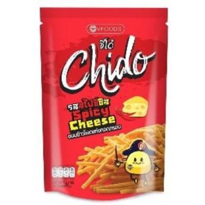 CHIDO Corn SnackS picy Cheese 40G x 48 units