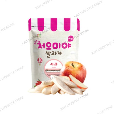 SSALGWAJA Organic Puffed Rice Snack (40g) [6 Months] - Apple