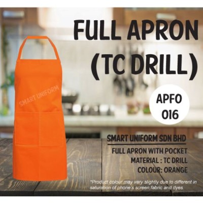 Full Apron TC Drill Orange APFO016