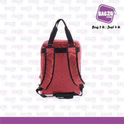 Bag2u Laptop Backpack (Red) BP110 (1000 Grams Per Unit)