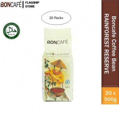 Boncafe Rainforest Reserve Coffee Bean 20packs (500g each)