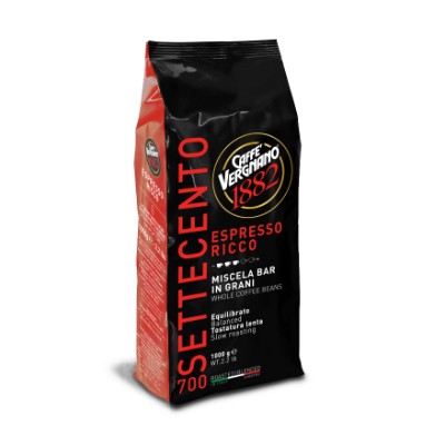 CAFFE VERGNANO Ricco 700 Coffee Beans 1kg (Carton)
