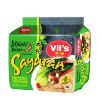 Vit's Instant Rice Vermicelli Pepper Soup with Vegetarian Flavour  (5 Packets)