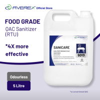 Averex Sanicare  - SD13 High Performance QAC Sanitizer, Food Grade (5L)