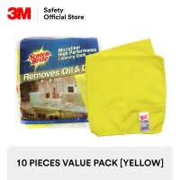 [Sell by Pack] 3M Scotch-Brite High Performance Cloth 2013 Yellow Colour Microfibre Cloth (10 pieces pack)