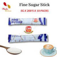 CSR White Sugar Single Serve Sticks Gula Halus Paket Individu 5g