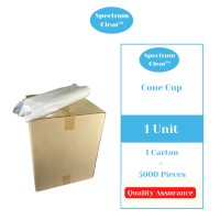 High Quality Paper Cone Cup 4oz | Spectrum Clear | 25 rolls X 200 Pieces (1 Carton) | Local Supplier | Ready Stock