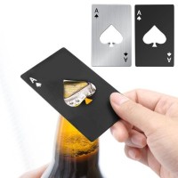 Ace of Spade Card Bottle Opener - Color Black