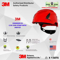 3M SecureFit Safety Helmet, X5505NVE-CE, Non-vented, Red, CE 4, Sirim and Dosh Approved