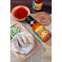 Man Fook Halal and Vegan Chicken Rice Chili Sauce (270g x 24 bottles)