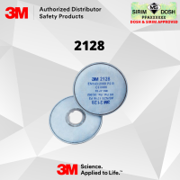 3M Particulate Filter 2128, P2 R, Sirim and Dosh Approved. (2pcs per pack)