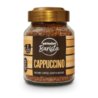 Beanies Flavour Coffee - Barista Range - Cappuccino Flavoured Coffee - 50g x 6 Bottle