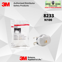 3M Particulate Respirator 8233, N100, Sirim and Dosh Approved (20pcs per carton)