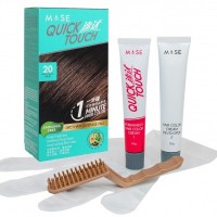 Quick Touch 1 Minute Hair Color (20) Brown Black (1 Outer=6 Box) (Buy 12 Box Free 1 Box)